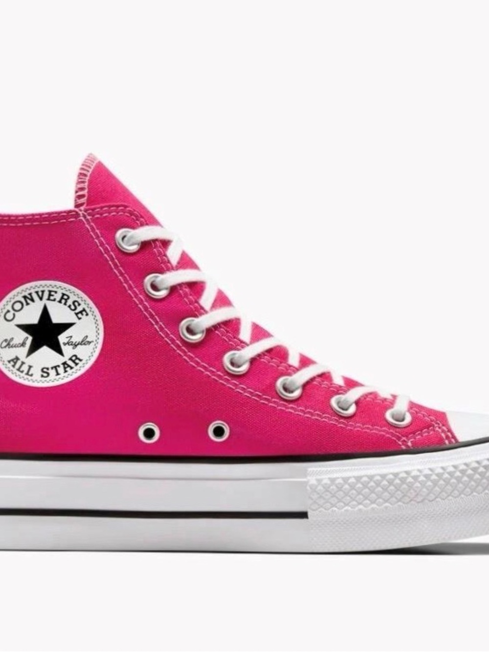 Converse High Top Sneakers - Bright Pink Canvas